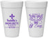 Personalized Bachelorette 20 oz Foam Cups - Mardi Gras | 60059