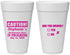 Personalized Bachelorette 20 oz Foam Cups - Drunk Yes Or No | 60083