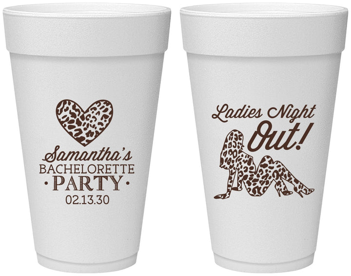 Personalized Bachelorette 20 oz Foam Cups - Ladies Night Out | 60086