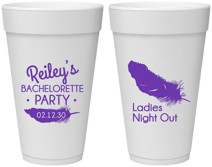 Personalized Bachelorette 20 oz Foam Cups - Ladies Night Out | 60087