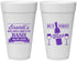 Personalized Bachelorette 20 oz Foam Cups - Wine | 60099