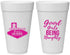 Personalized Bachelorette 20 oz Foam Cups - Good Girls Naughty | 60111