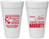 Personalized Bachelorette 20 oz Foam Cups - Nice Tonight Naughty | 60112