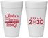 Personalized Bachelorette 20 oz Foam Cups - Last Swing Before Ring | 60128