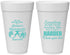 Personalized Bachelorette 20 oz Foam Cups - Something Borrowed | 60132