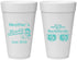 Personalized Bachelorette 20 oz Foam Cups - Beach | 60135