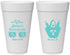 Personalized Bachelorette 20 oz Foam Cups - Beach Sun Never Sets | 60136