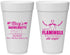 Personalized Bachelorette 20 oz Foam Cups - Lets Flamingle Still Single | 60144