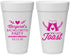 Personalized Bachelorette 20 oz Foam Cups - One Last Toast | 60147