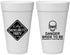 Personalized Bachelorette 20 oz Foam Cups - Danger Bride To Be | 60165