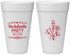 Personalized Bachelorette 20 oz Foam Cups - Flowers | 60174