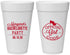 Personalized Bachelorette 20 oz Foam Cups - Official Girl Code | 60176