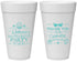 Personalized Bachelorette 20 oz Foam Cups - Beach | 60177