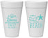 Personalized Bachelorette 20 oz Foam Cups - Beach | 60183
