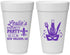 Personalized Bachelorette 20 oz Foam Cups - Mardi Gras | 60185