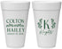 Personalized Wedding 20 oz Foam Cups - Monogram | 800