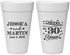 Personalized Anniversary 20 oz Foam Cups - Cheers To 30 Years | 80003