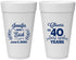 Personalized Anniversary 20 oz Foam Cups - Cheers To 40 Years | 80005