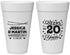 Personalized Anniversary 20 oz Foam Cups - Cheers To 20 Years | 80011