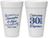 Personalized Anniversary 20 oz Foam Cups - 30 Years Together | 80013