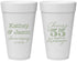 Personalized Anniversary 20 oz Foam Cups - Cheers To 55 Years | 80018