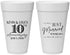 Personalized Anniversary 20 oz Foam Cups - 10 Years Down | 80020