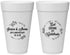Personalized Anniversary 20 oz Foam Cups - 50th Wedding | 80027