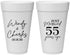 Personalized Anniversary 20 oz Foam Cups - Just Married 55 Years Ago | 80028