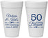 Personalized Anniversary 20 oz Foam Cups - 50 Years Blessed | 80037