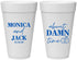 Personalized Wedding 20 oz Foam Cups - About Damn Time | 809
