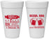 Personalized Baby Shower 20 oz Foam Cups - Beers Bbq Babies | 90060