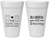 Personalized Baby Shower 20 oz Foam Cups - Twins Baby Hippos | 90069