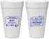 Personalized Baby Shower 20 oz Foam Cups - Fish | 90075
