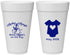 Personalized Baby Shower 20 oz Foam Cups - Nautical Anchors Aweigh | 90083