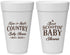 Personalized Baby Shower 20 oz Foam Cups - Boot Scootin | 90100