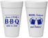 Personalized Baby Shower 20 oz Foam Cups - Beers Bbq Babies | 90111
