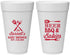 Personalized Baby Shower 20 oz Foam Cups - Beers Bbq Babies | 90113