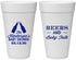 Personalized Baby Shower 20 oz Foam Cups - Beers And Baby Talk | 90117