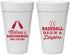 Personalized Baby Shower 20 oz Foam Cups - Baseball Beer Diapers | 90132