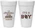 Personalized Baby Shower 20 oz Foam Cups - Football | 90142
