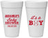 Personalized Baby Shower 20 oz Foam Cups - Baseball Its A Boy | 90143