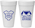 Personalized Baby Shower 20 oz Foam Cups - Popping Bottles | 90169