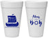 Personalized Baby Shower 20 oz Foam Cups - Ahoy It’s A Boy | 90177