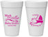 Personalized Baby Shower 20 oz Foam Cups - Sailboat | 90178