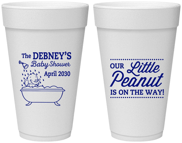 Personalized Baby Shower 20 oz Foam Cups - Little Peanut | 90180
