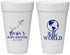 Personalized Baby Shower 20 oz Foam Cups - Hello World | 90185