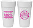 Personalized Bridal Shower 24 oz Foam Cups - She's Getting Married | 100003