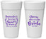 Personalized Bridal Shower 24 oz Foam Cups - Cheers To The Bride | 100014