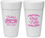 Personalized Bridal Shower 24 oz Foam Cups - Cheers To The Bride | 100019