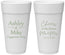 Personalized Engagement 24 oz Foam Cups - Future Mr And Mrs | 10014